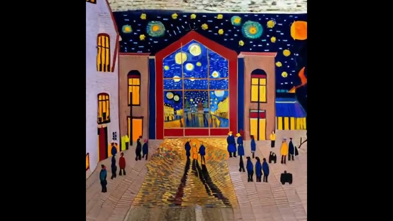 Van Gogh Painting of a German City (100% AI) Video made with artificial intelligence.