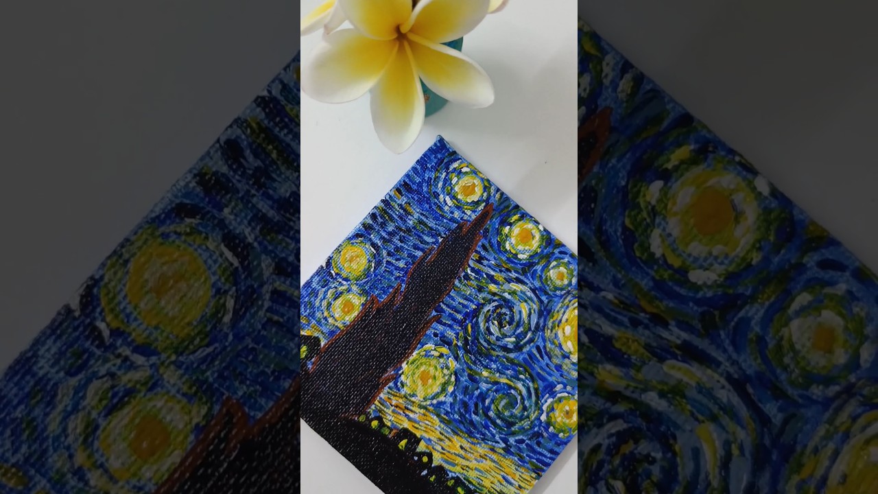 Recreating Van Gogh's Starry Night ✨ | The Starry Night| Painting